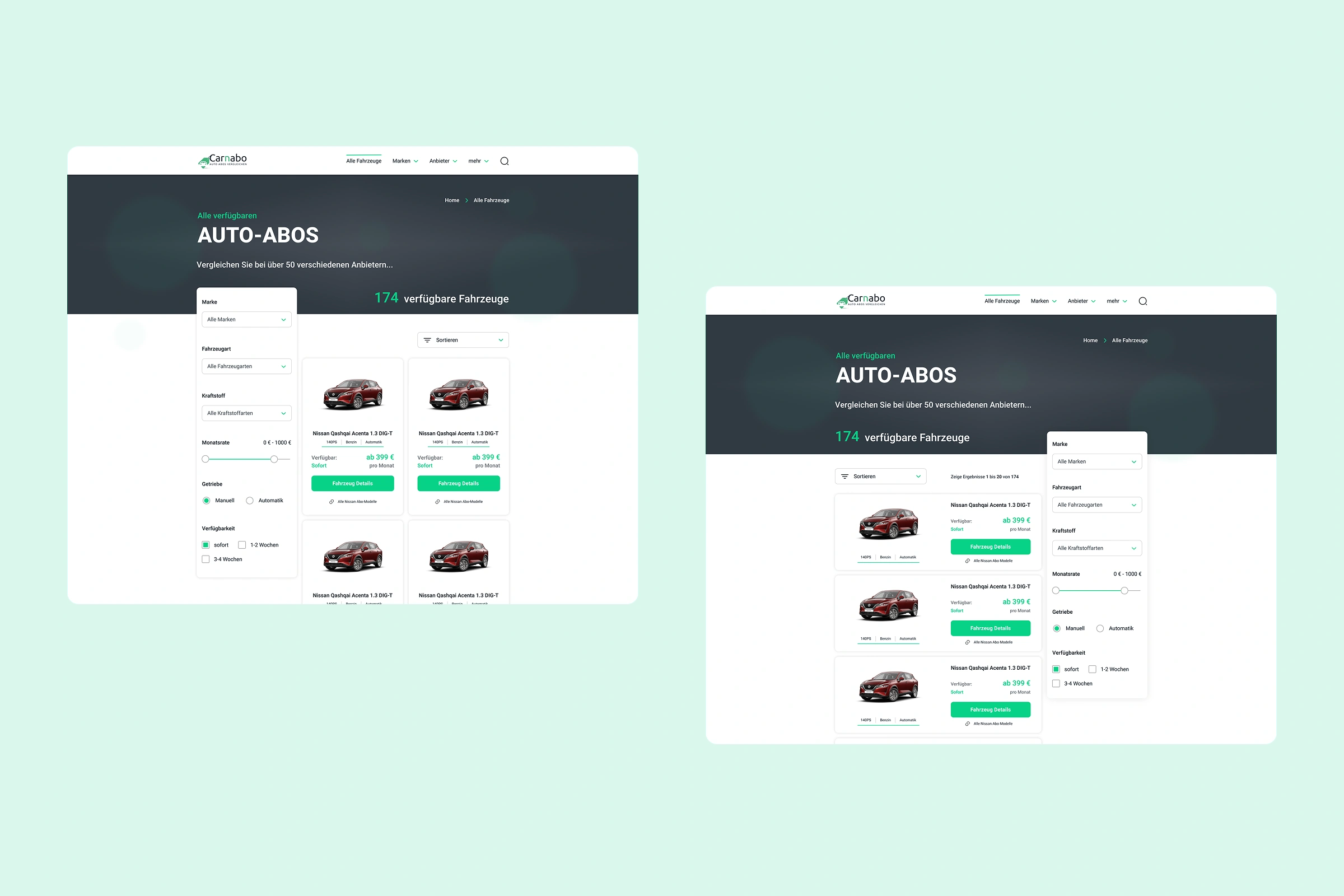 Layout Variationen