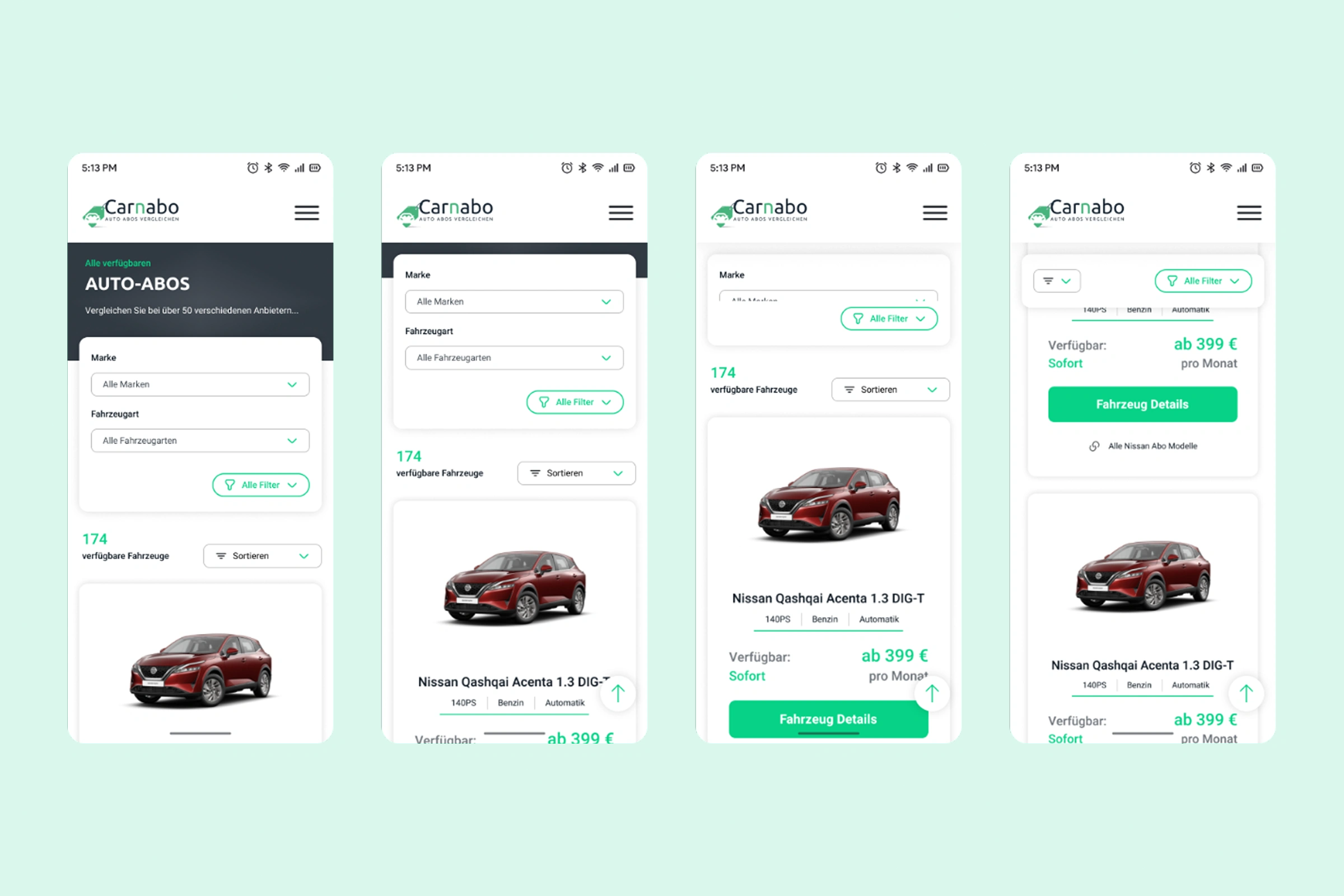 Mobile Ansicht