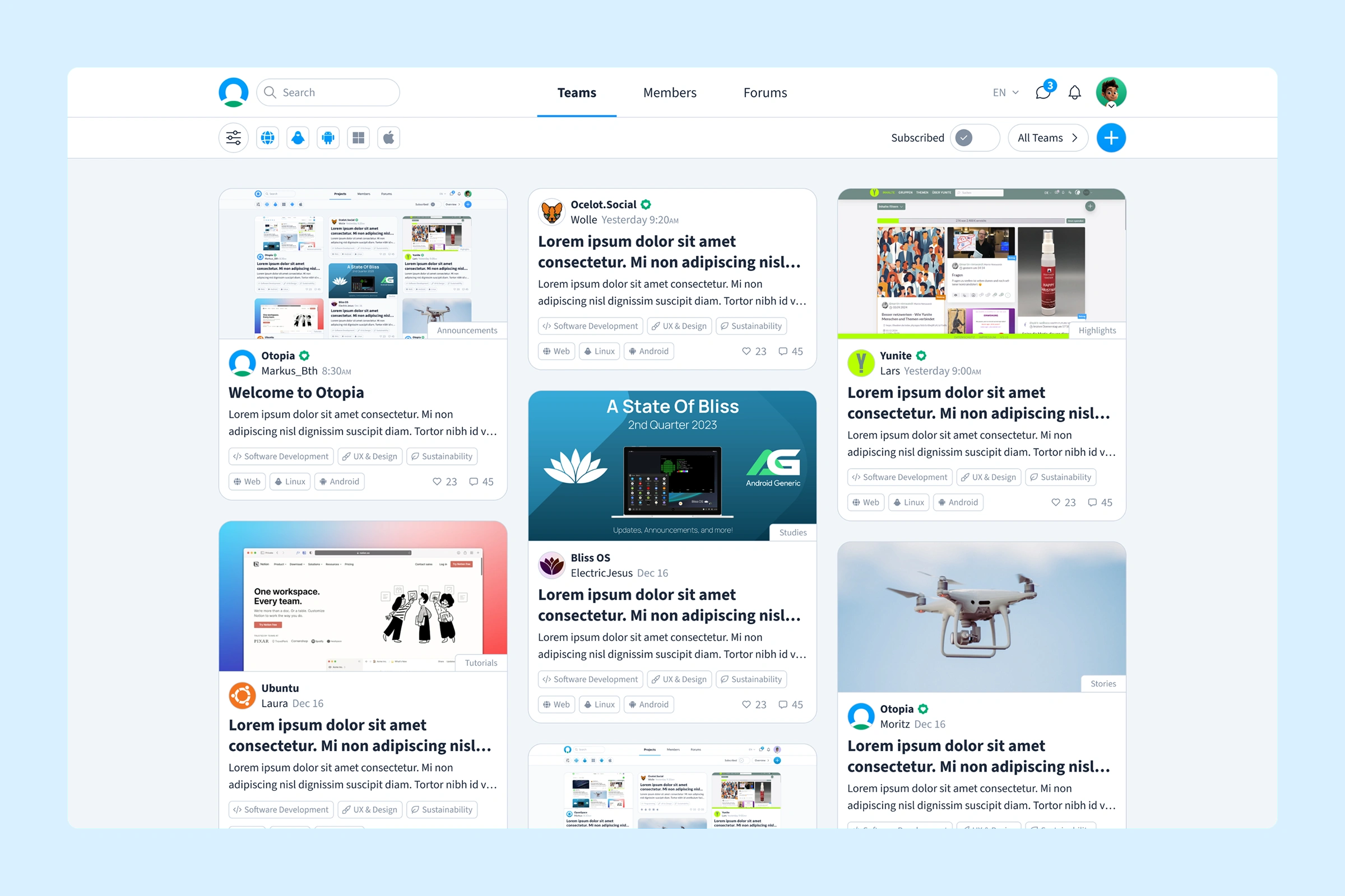 Feed · Startseite