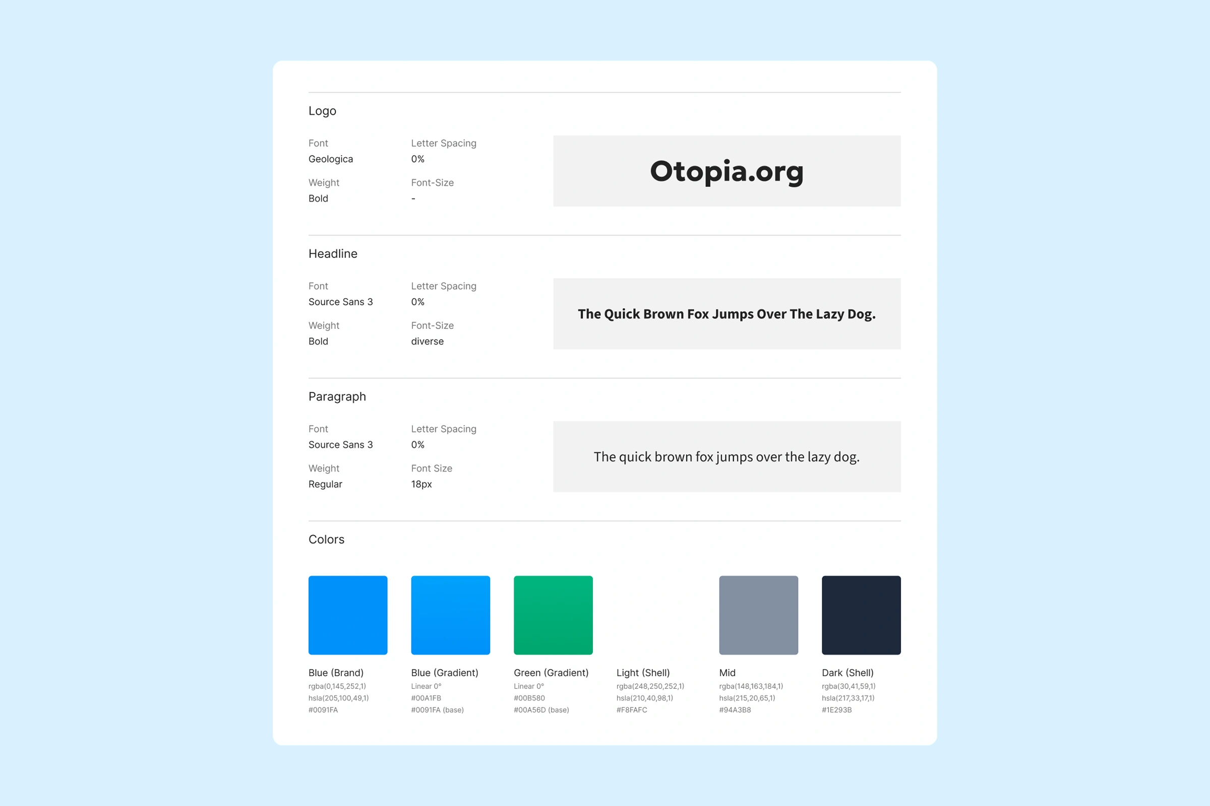 Styleguide